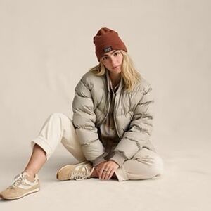 Eddie Bauer Women's Reissue Original Down Bomber Jacket Pumice XS NWOT